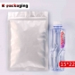 5 pcs Wholesale 3-side Seal Ziplock Aluminium Foil Pouch for Snacks Resealable Foil Bags for Food
